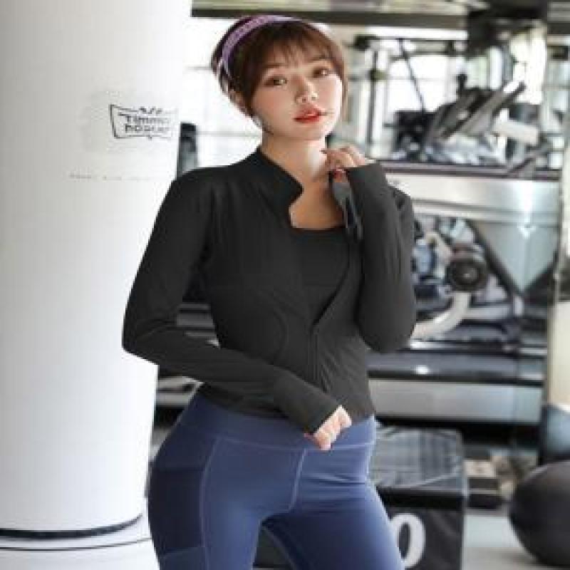 여자 요가집업 필라테스상의 트레이닝집업 여자헬스복