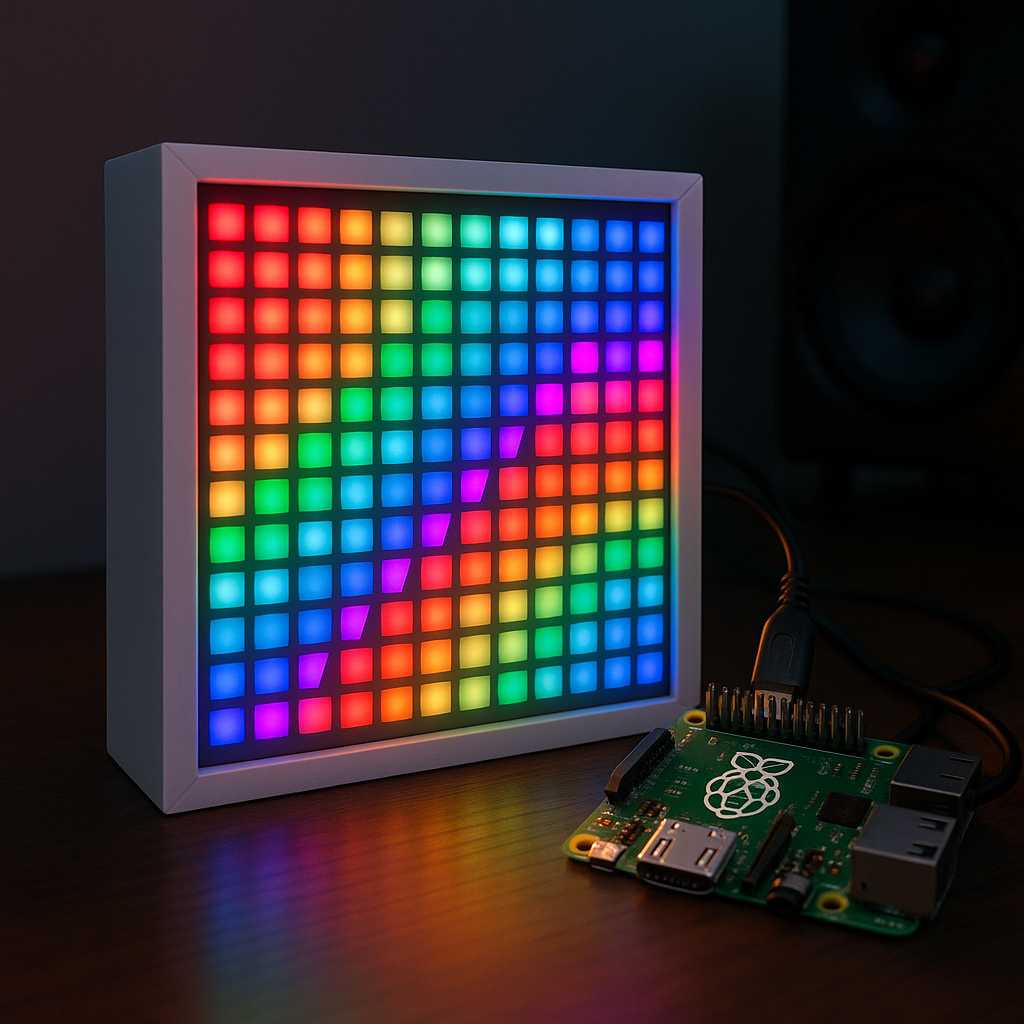 음악에 반응하는 LED 무드등 설치 예시 이미지