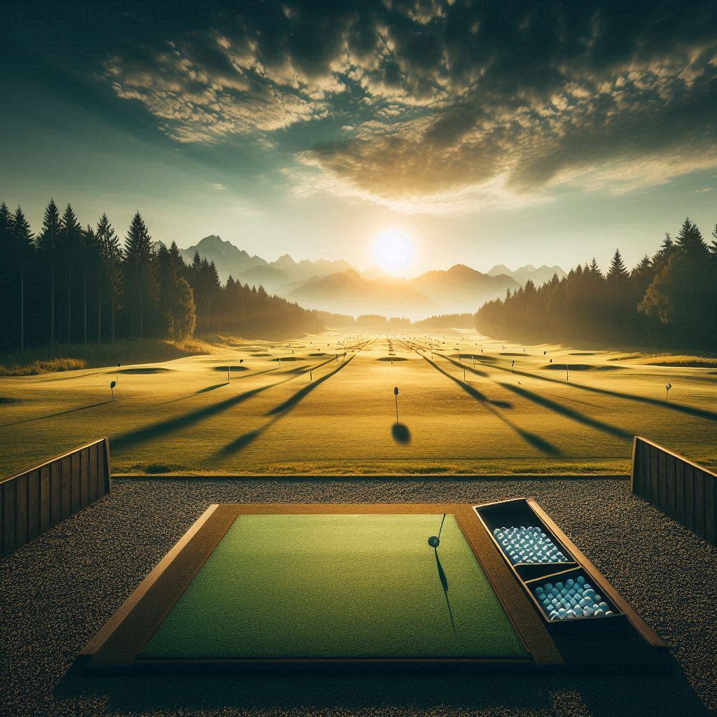 실외골프연습장 배경