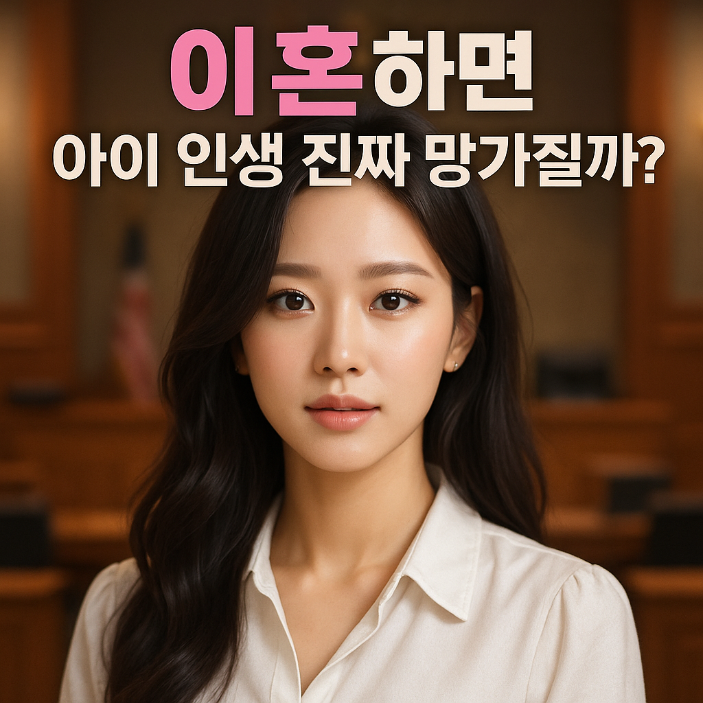 이혼하면 진짜 아이 인생이 망가질까? 법적으로 봐야 할 것들!