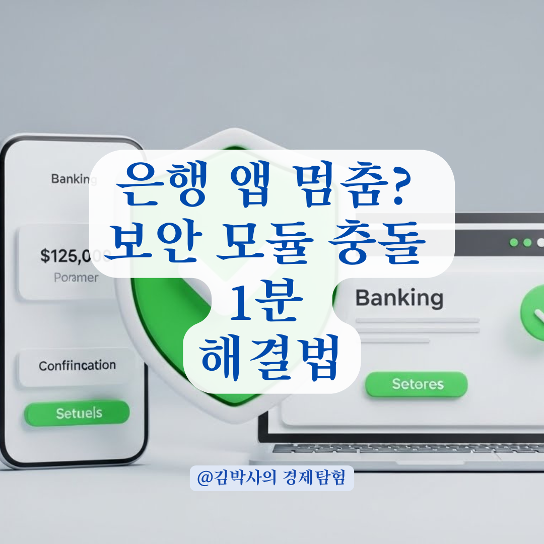 은행 앱 인증서 발급이 멈춘다면? 보안 모듈 충돌 완벽 해결 가이드.