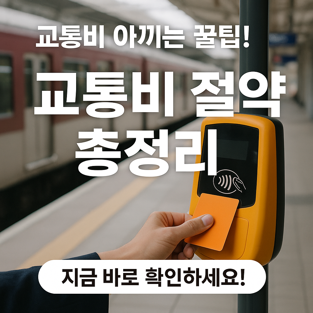 [4편] 교통비 절약 꿀팁 총정리 🚉💸