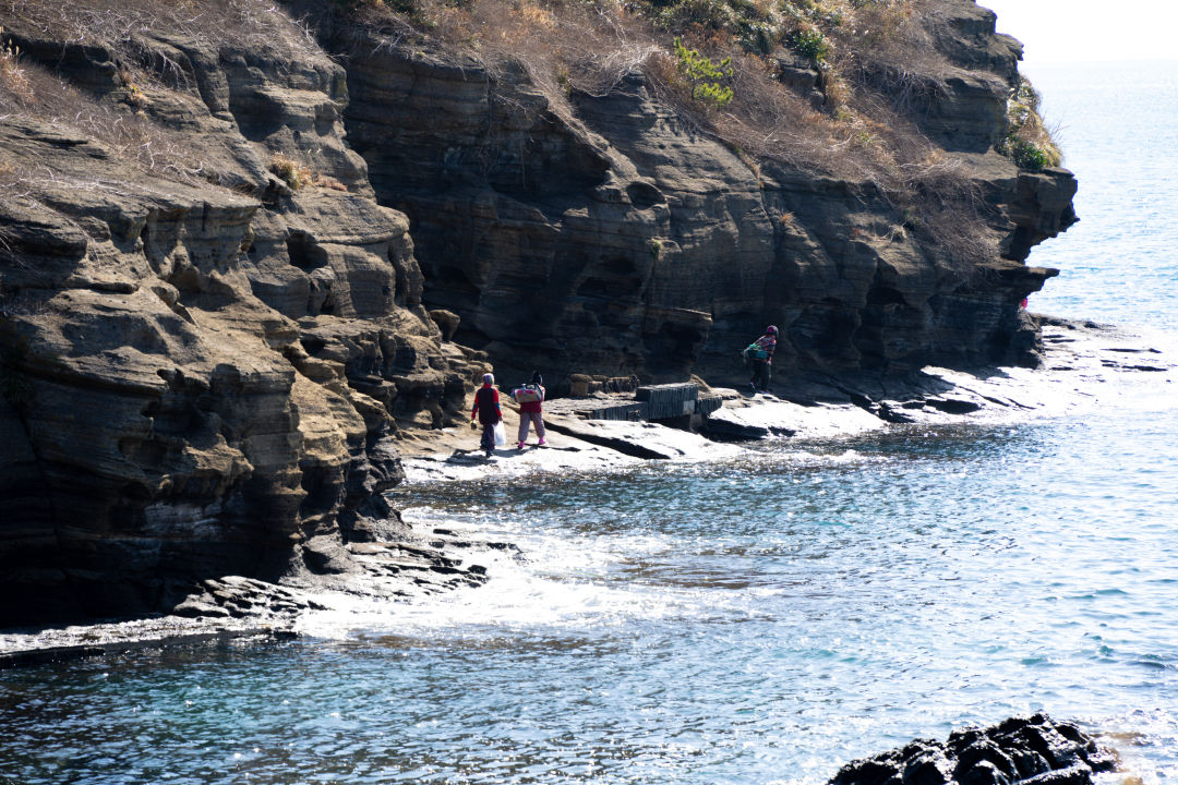 용머리 해안 해녀