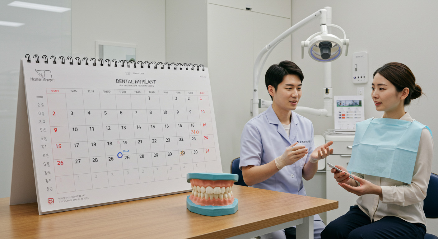 임플란트 치료 기간은 얼마나 걸릴까?- 전체 시술 시간표 + 회복 기간까지 완벽 가이드
