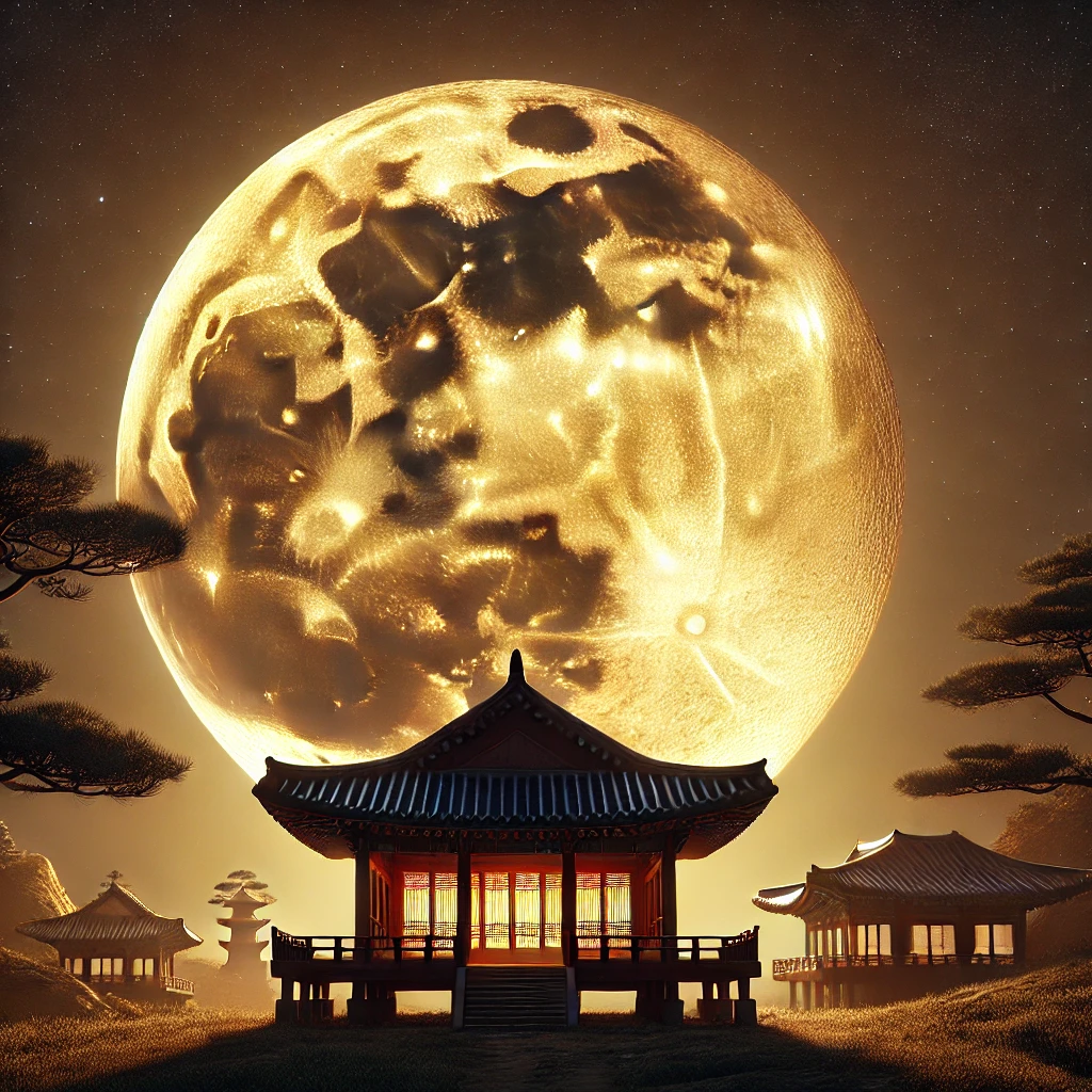 추석 명절 보름달