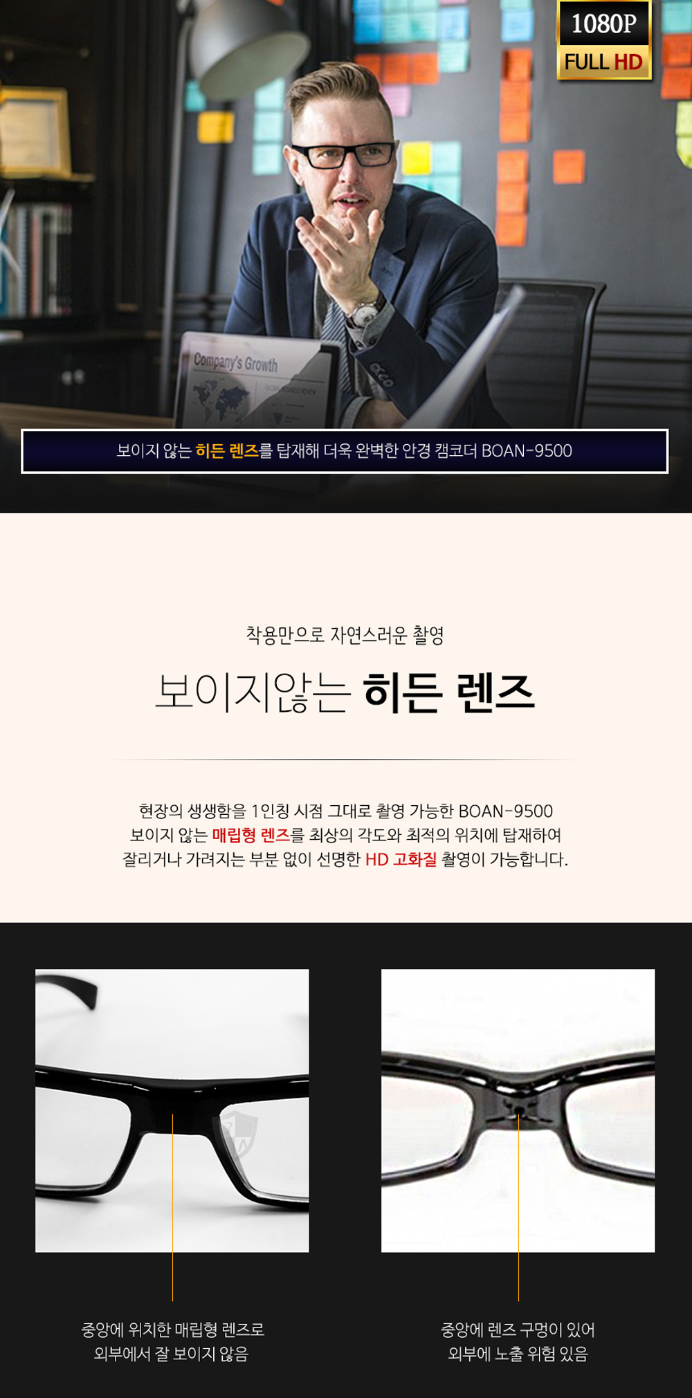 안경카메라 구성품 및 액세서리