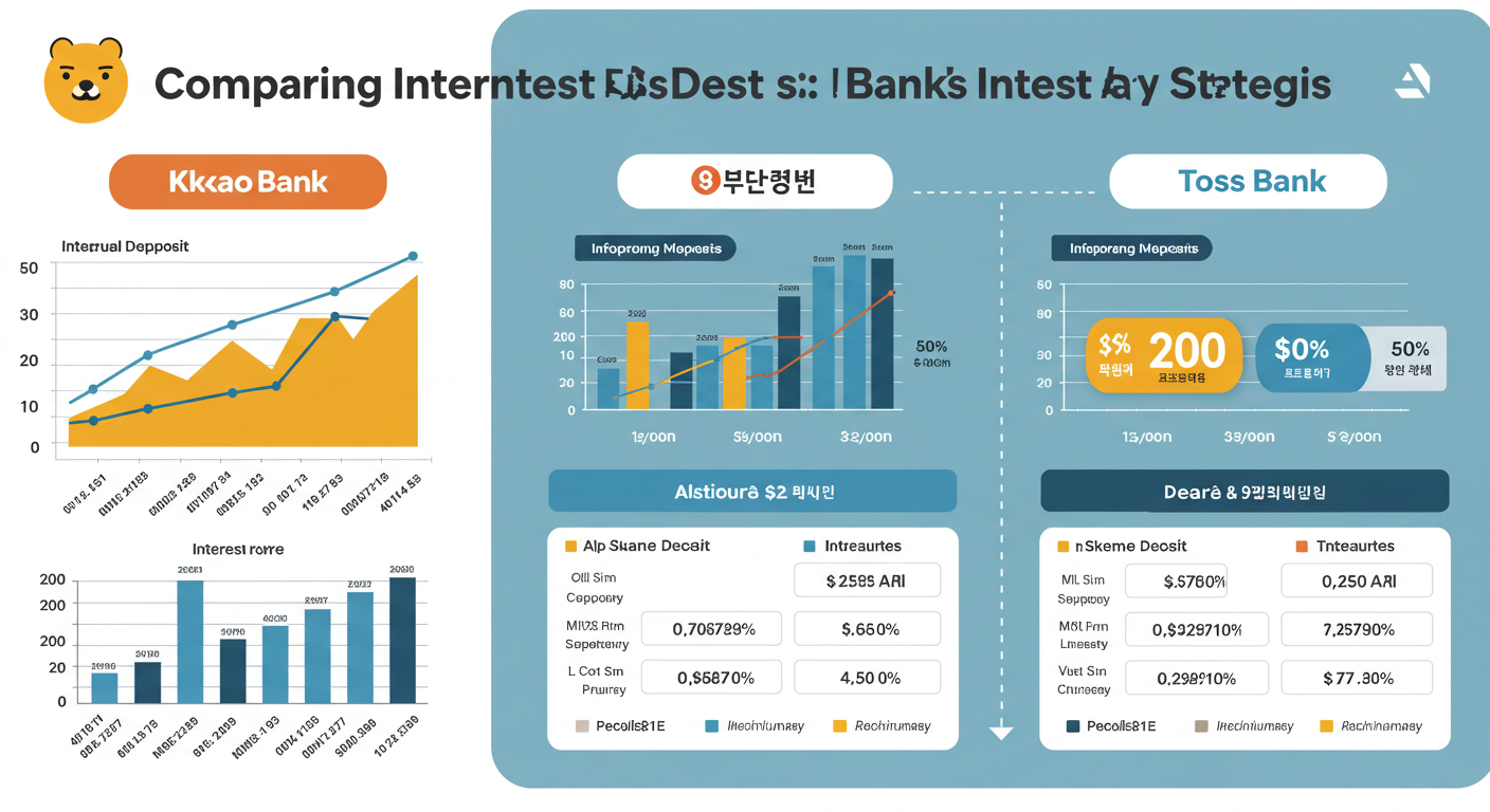 인터넷은행 예금 비교: 카카오뱅크, 케이뱅크, 토스뱅크 최신 금리 전략 📊
