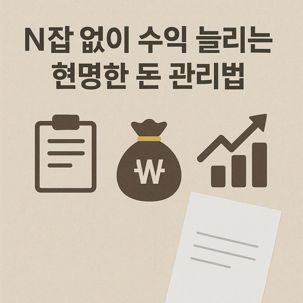 N잡 없이 수익 늘리는 현명한 돈 관리법