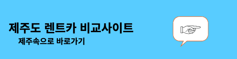 제주도 렌트카 비교사이트