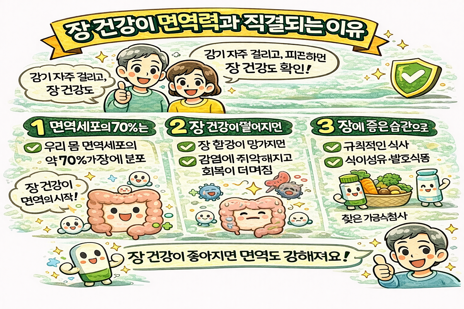 장 건강이 면역력과 직결되는 이유