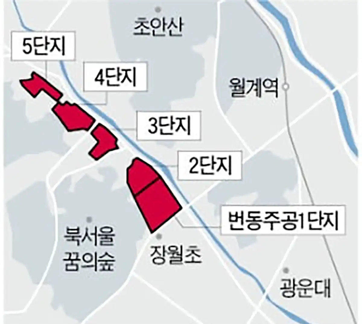 번동주공1단지-북서울꿈의숲-지도-위치