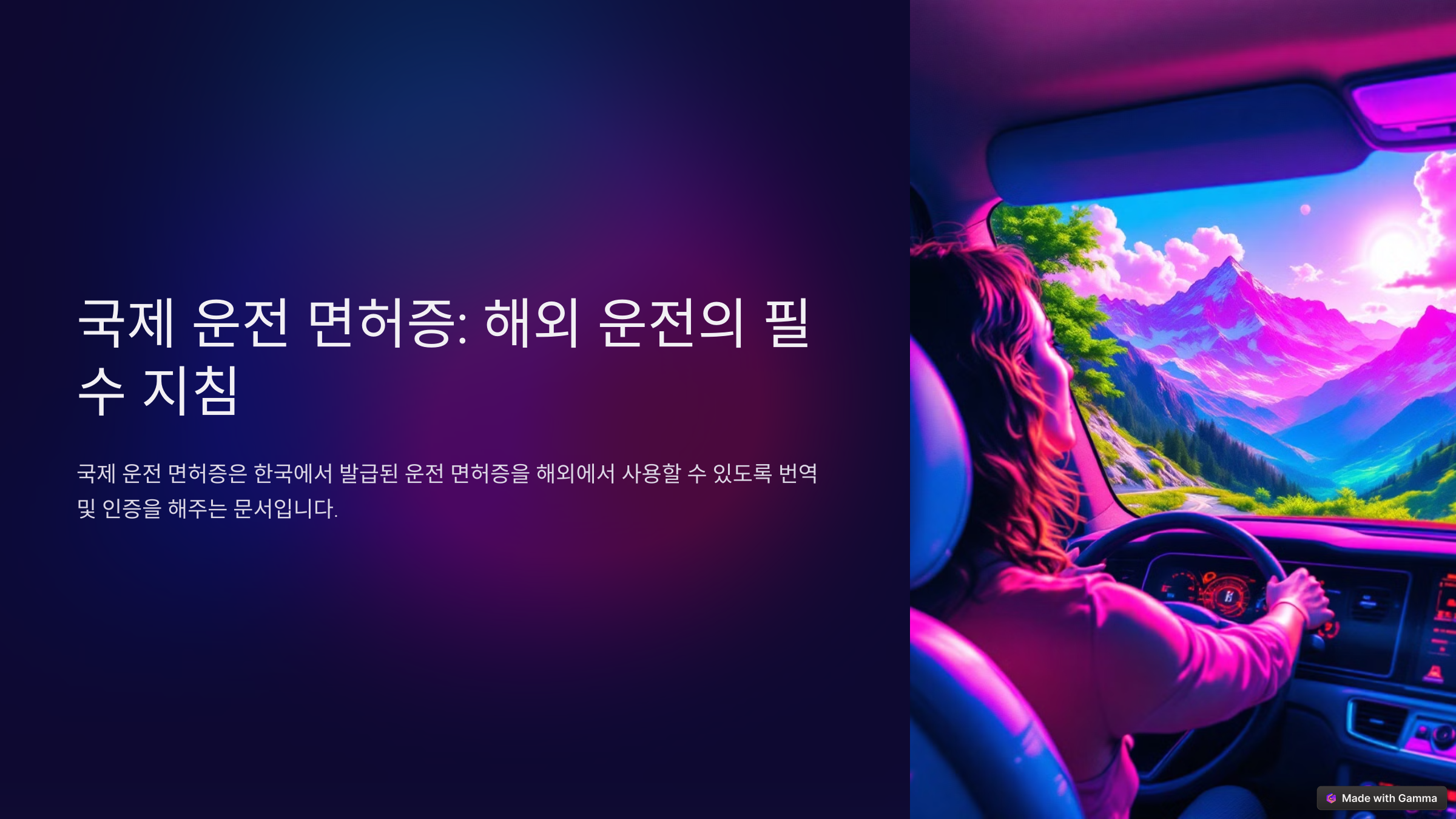 국제운전면허증 발급 5단계: 초보도 가능한 간단한 신청 방법