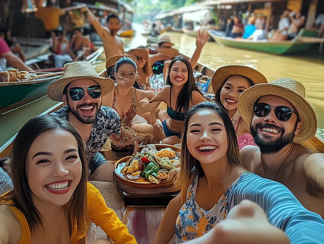 담넌사두억 수상시장, 방콕 근교에서 꼭 가봐야 할 전통 시장은 어디일까