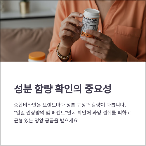 내 몸에 딱 맞는 종합비타민, 어떤 걸 먹어야 할까?