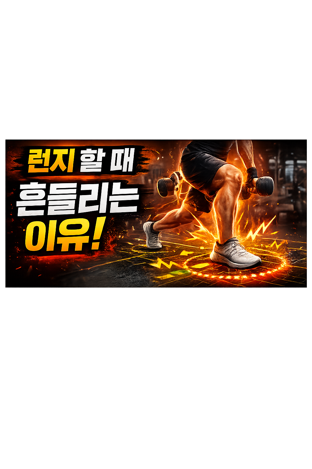 런지 할 때 흔들리는 이유