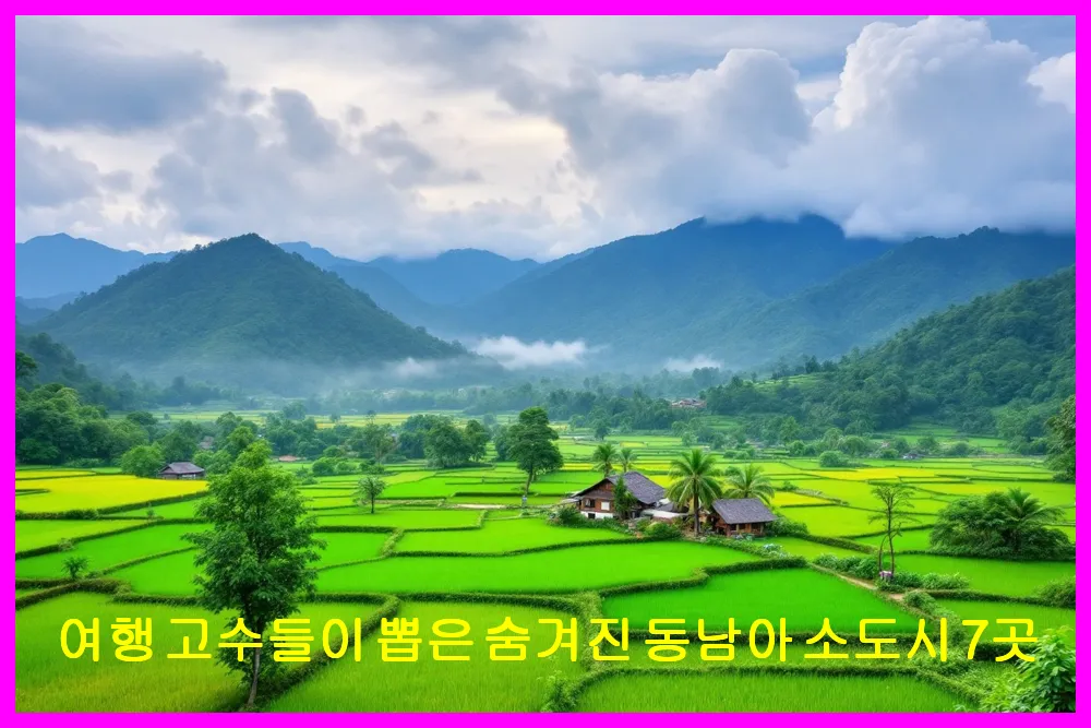 여행 고수들이 뽑은 숨겨진 동남아 소도시 7곳