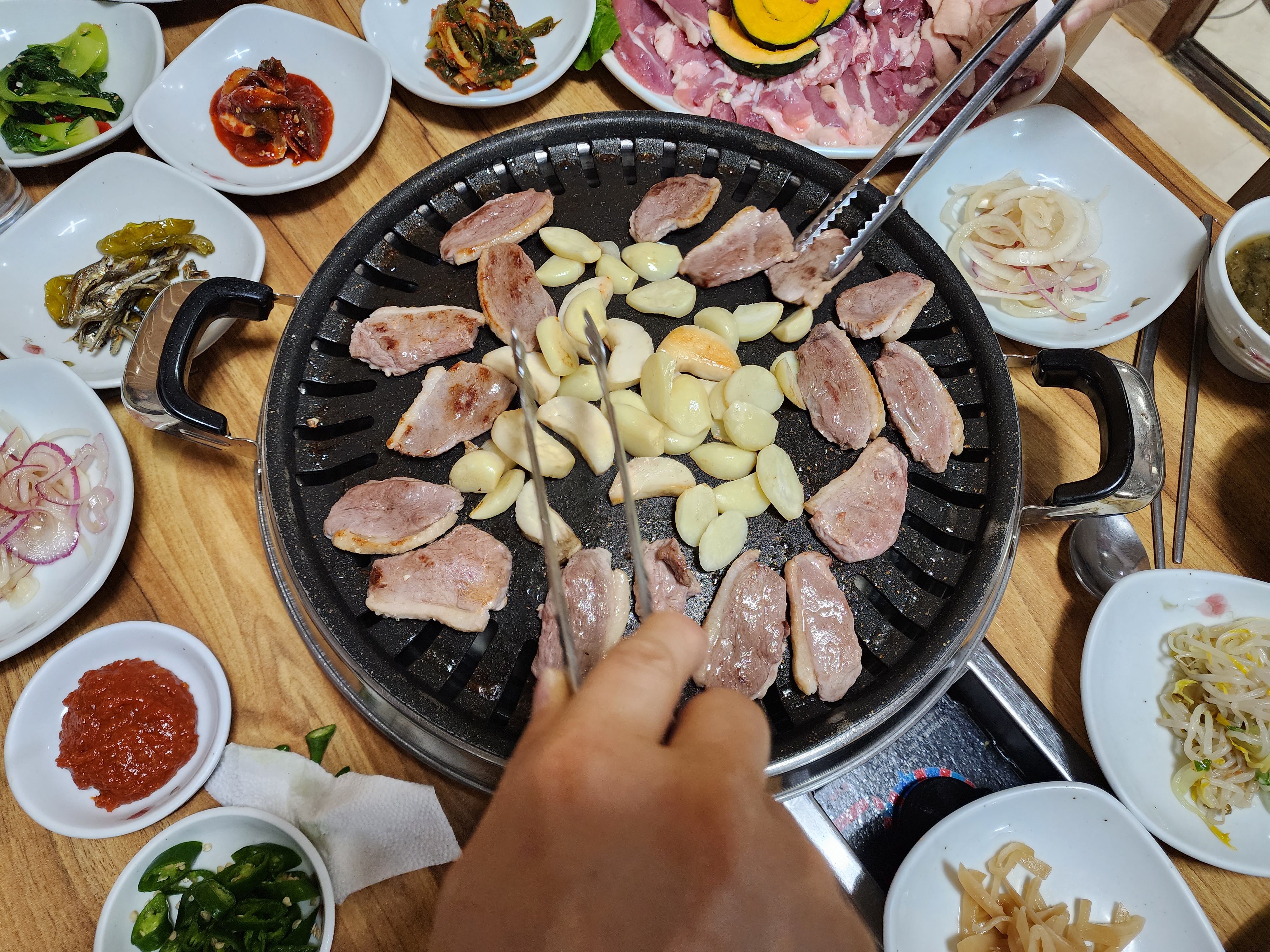 오리고기 굽기