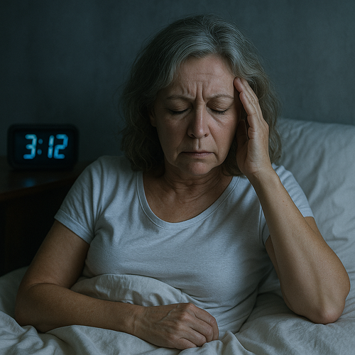 갱년기 여성 수면 장애 관련 사진