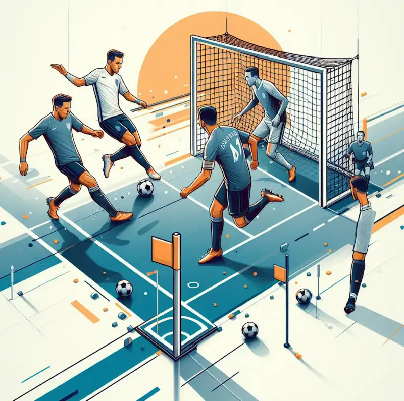 축구-경기의-여러가지-모습을-그려낸-이미지