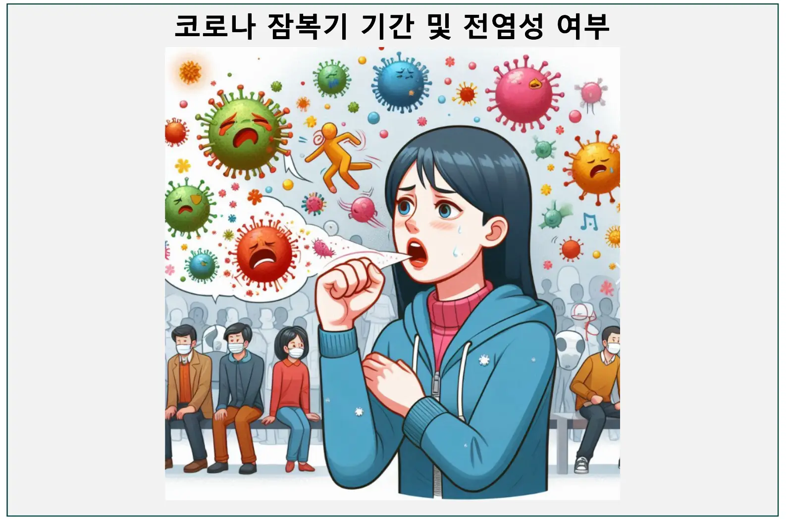 코로나 잠복기 기간 및 전염성 여부