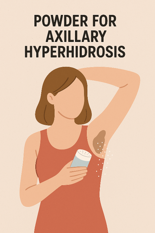 겨드랑이 다한증으로 인한 땀 자국