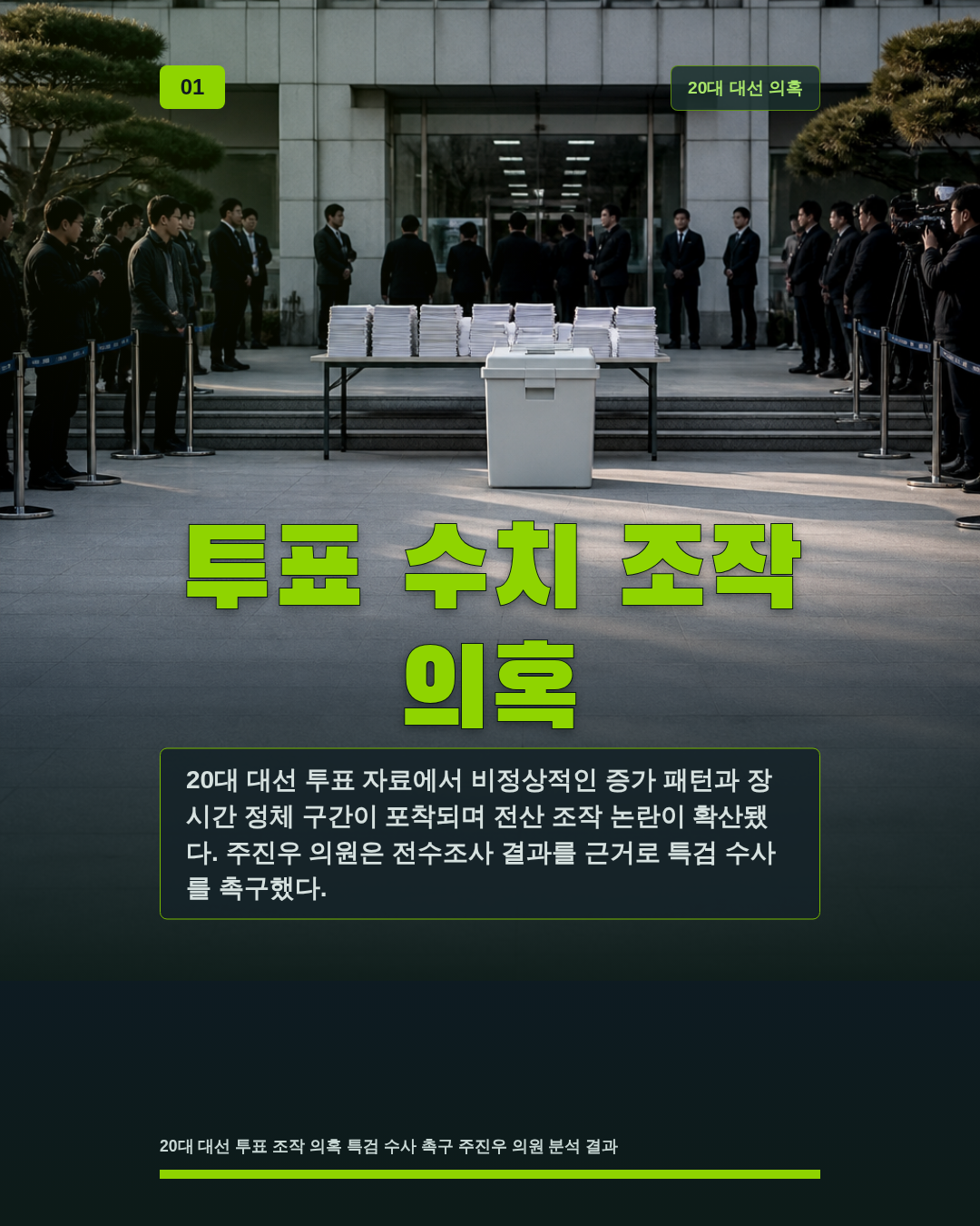 투표 수치 조작 의혹