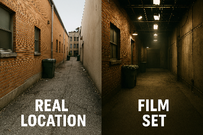 실제 촬영지 vs 세트장 느낌 비교