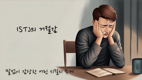 말없이 감당한 어린 시절의 무게에 관한 그림