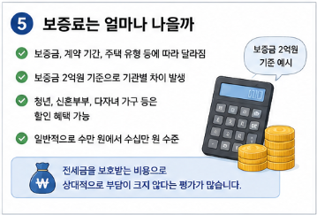 전세보증보험 가입조건 총정리, 보증료와 가입방법 한눈에5