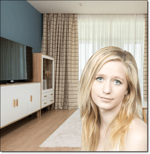 눈흰자 부은 여성