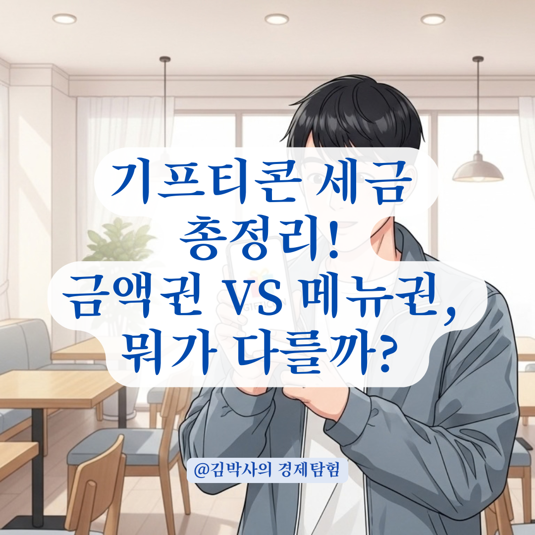 기프티콘 금액권과 메뉴 교환권의 과세 차이 및 소득 간주 범위는?