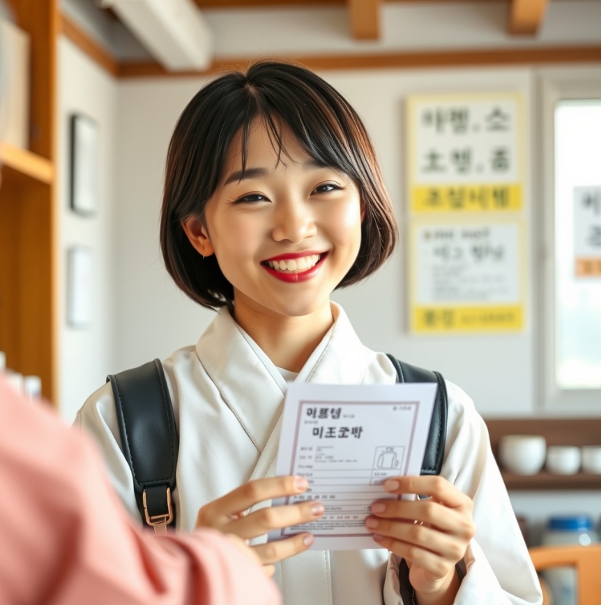 한약 처방 받는 이미지