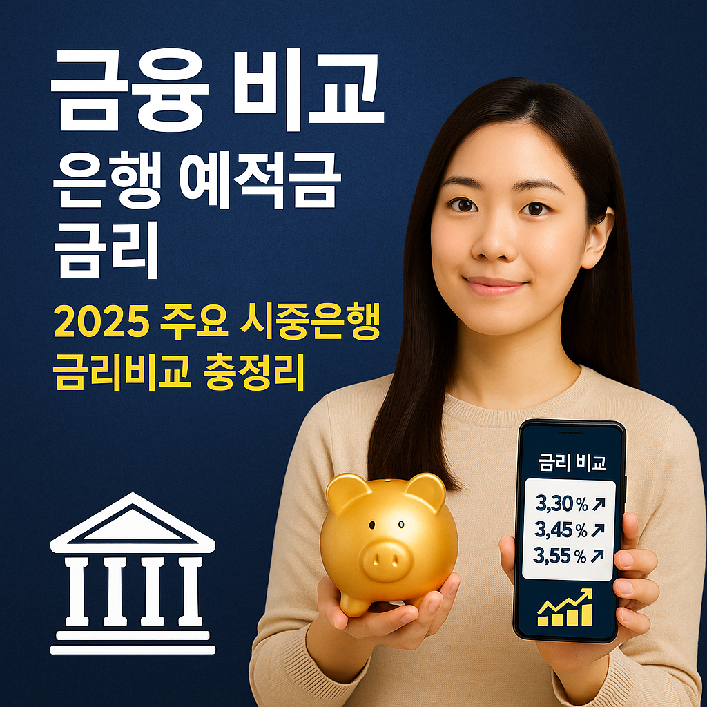 [금융 비교] 은행 예적금 금리 ｜ 2025 주요 시중은행 금리비교 총정리