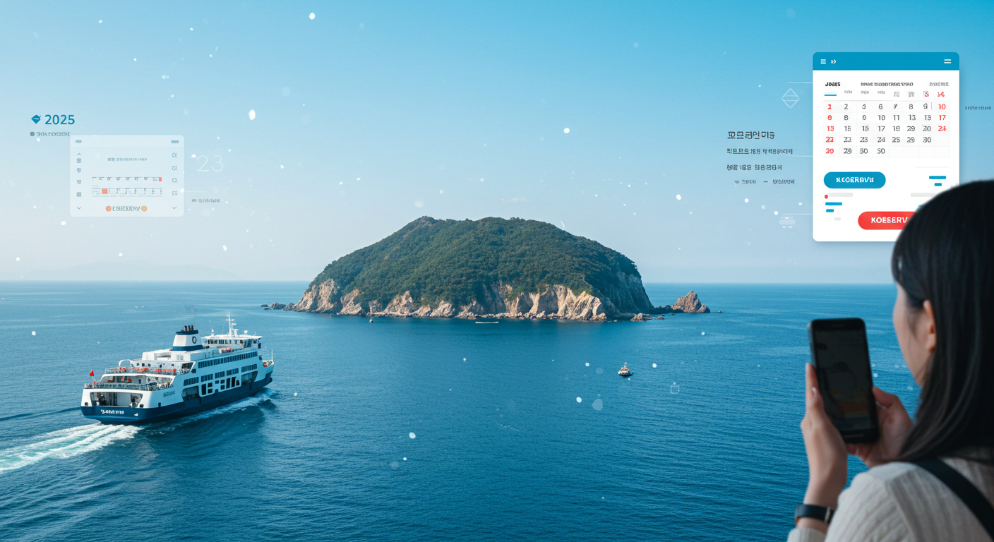 2025년 울릉도 배편 시간표 및 예약 방법은