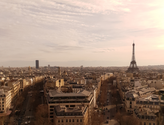 프랑스 파리 개선문에서 바라본 파리 시내