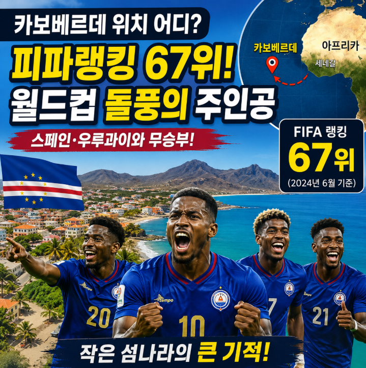 카보베르데 위치 어디길래? 피파랭킹·월드컵 돌풍까지 한눈에 정리1