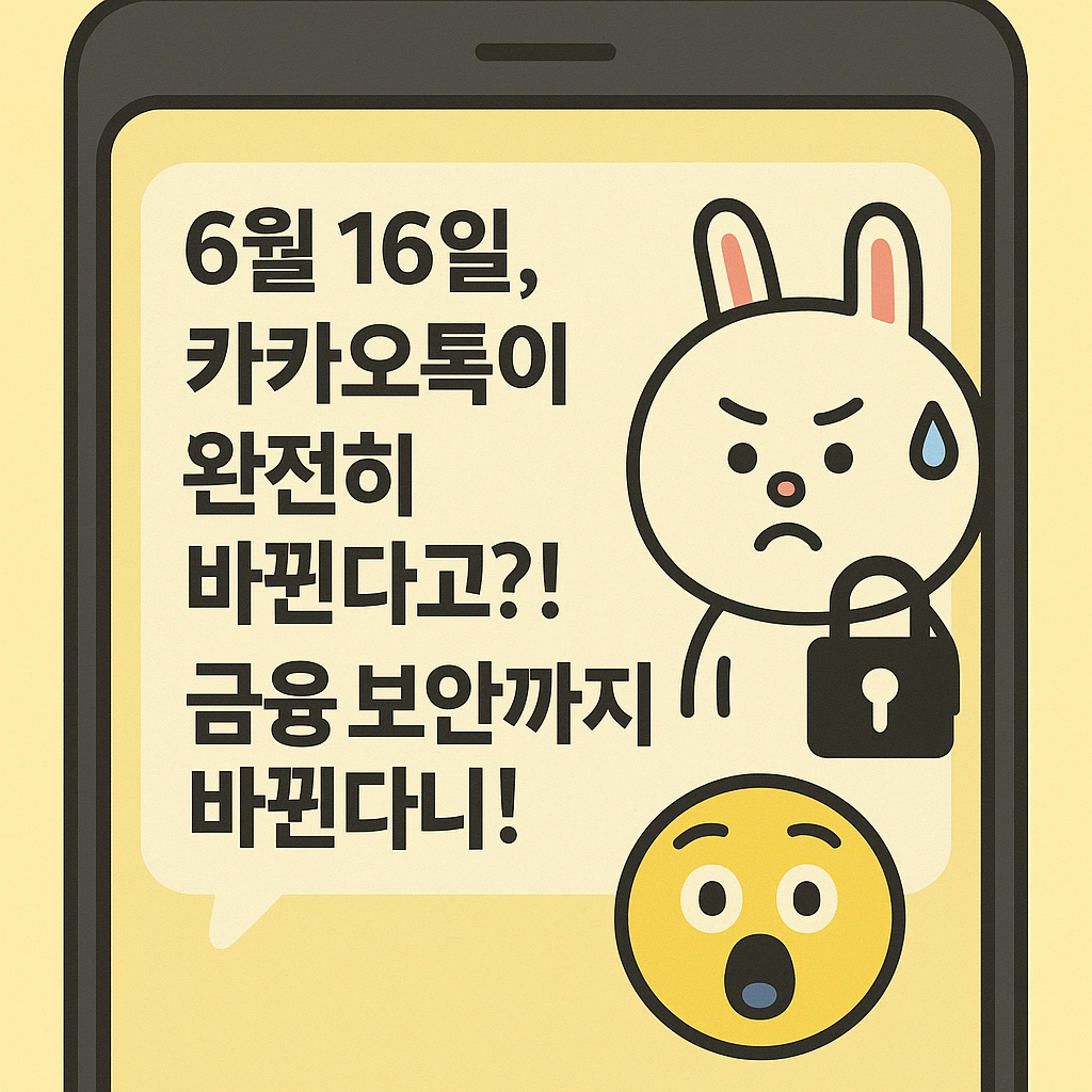 6월 16일부터 카카오톡이 많이 바뀝니다! 꼭 알아야 할 주요 변화와 대처법