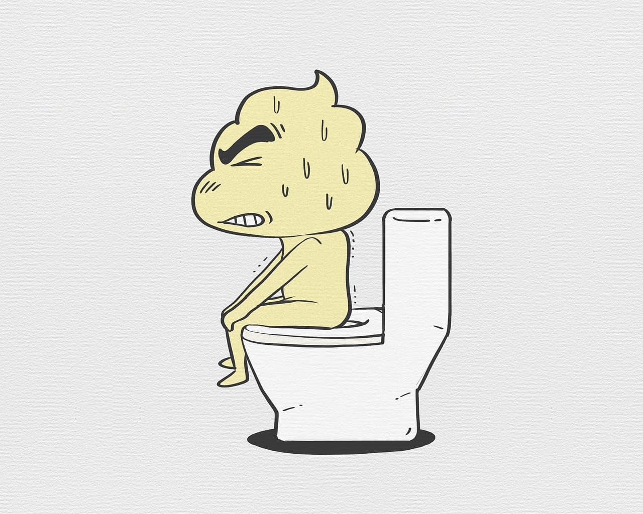 숙변과 변비로 고통