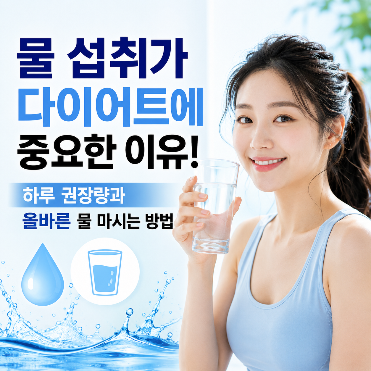 물 섭취가 다이어트에 중요한 이유
