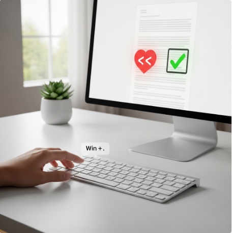 윈도우 특수문자, 이모지 단축키