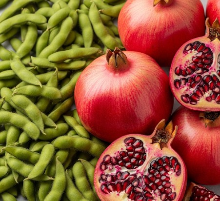 식물성 에스트로겐 대표 음식인 콩과 석류