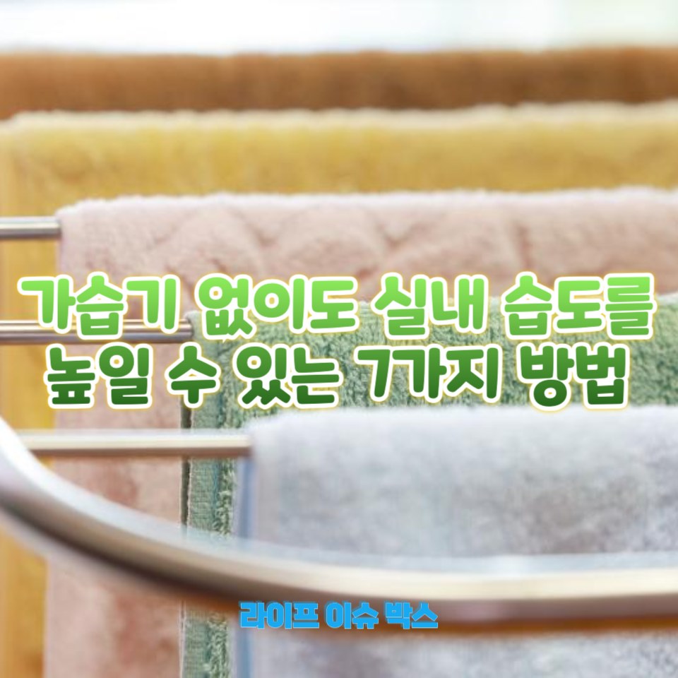 가습기 없이도 집의 습도를 조절