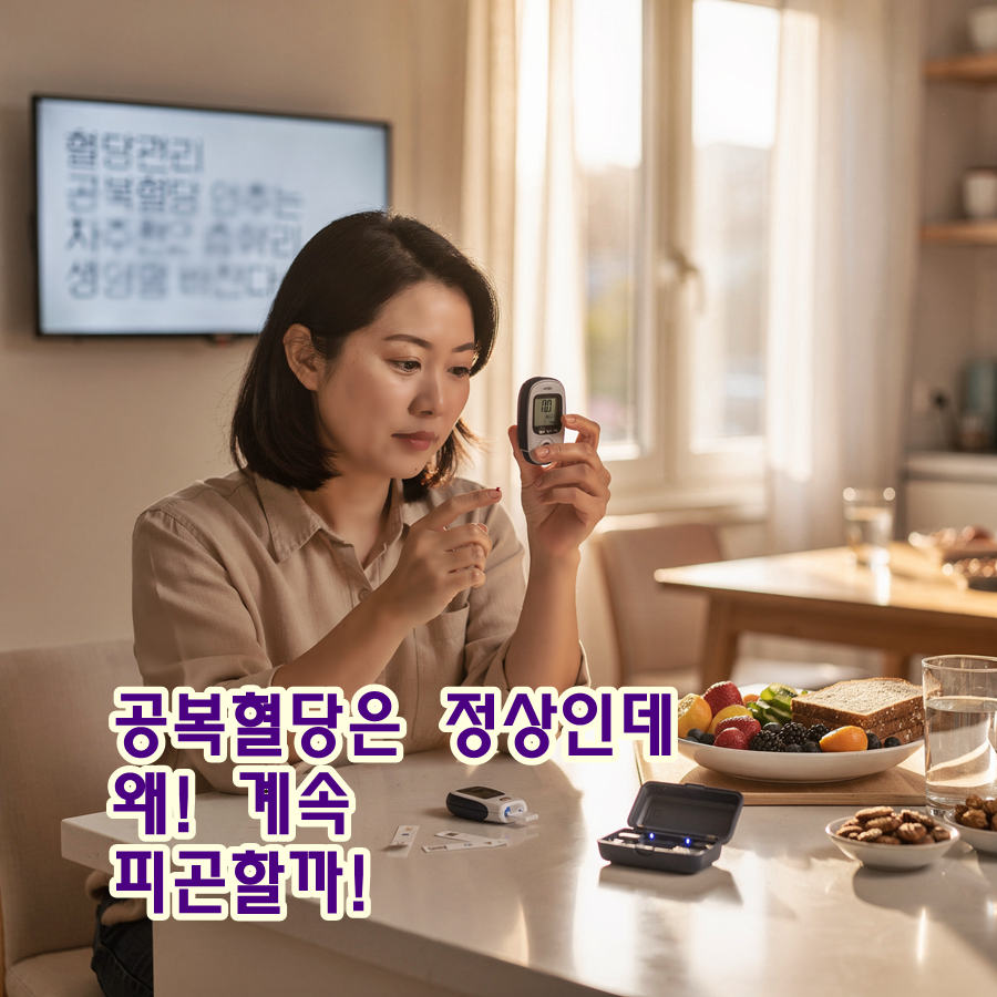 공복혈당은 정상인데 왜 계속 피곤할까! 숨어 있는 혈당 불균형의 진실