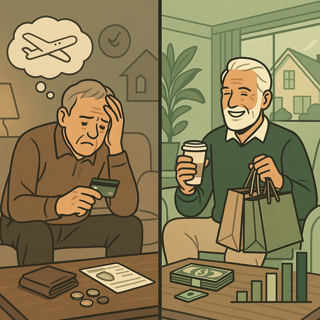 60대 평균 자산 상위 10% VS 하위 10%