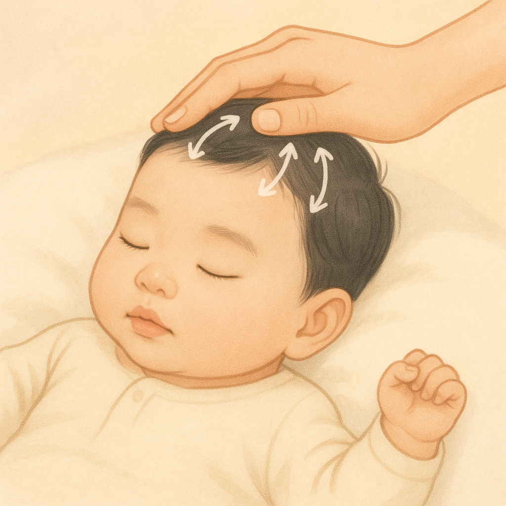 아기 머리숱
