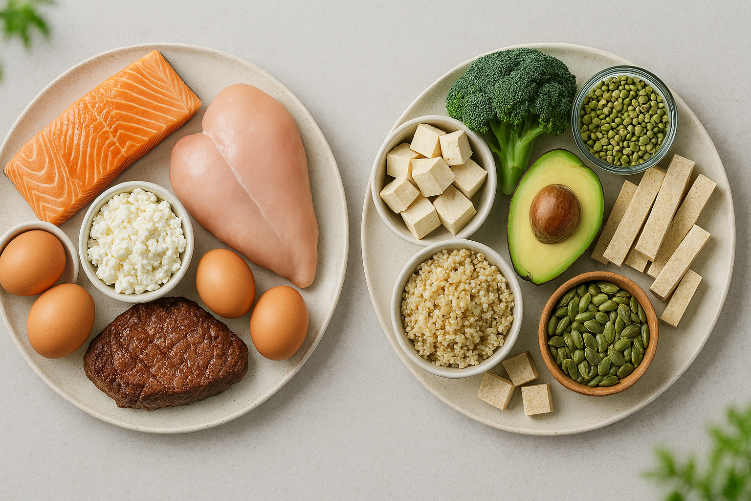 단백질 식품 비교 이미지