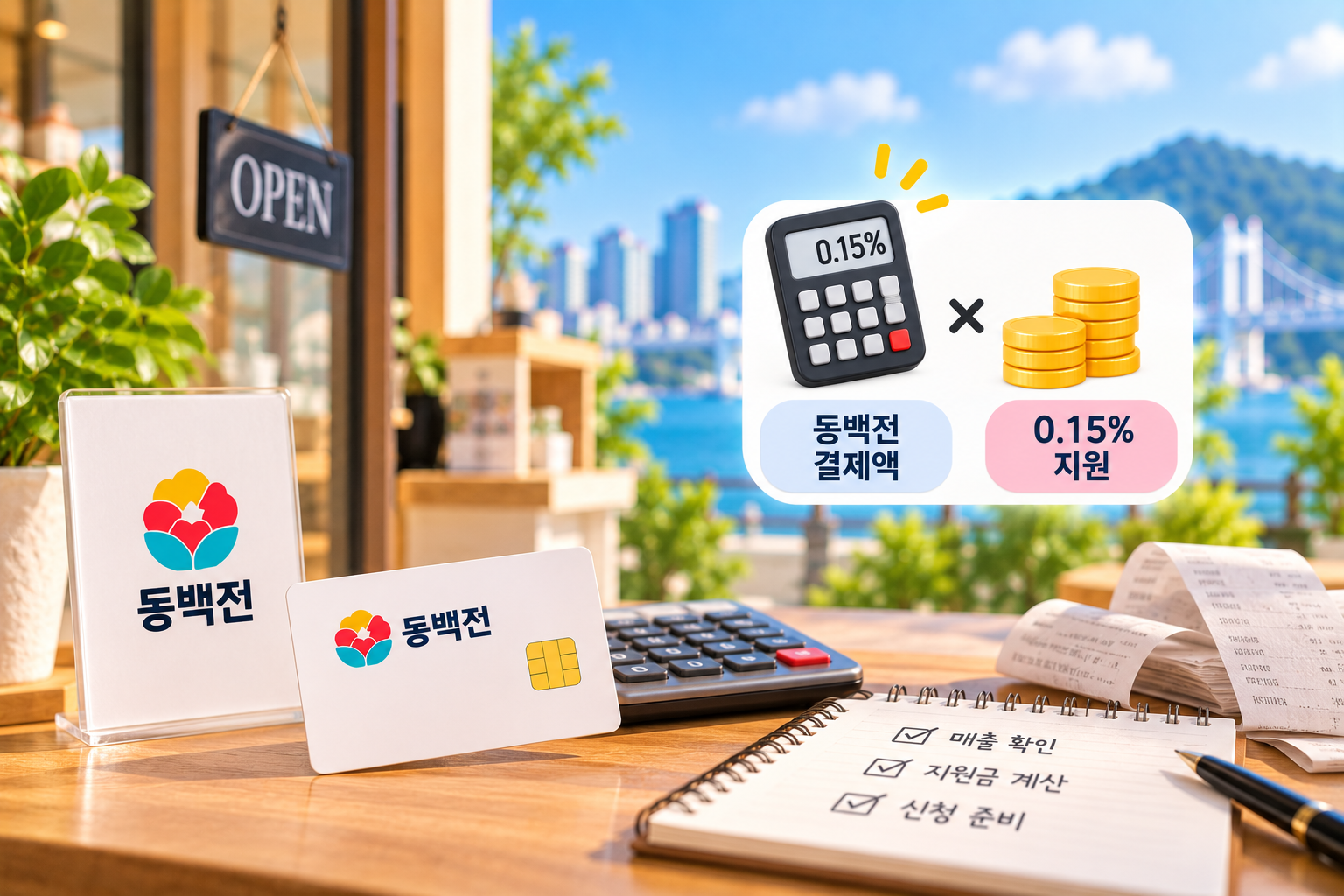 동백전카드수수료지원