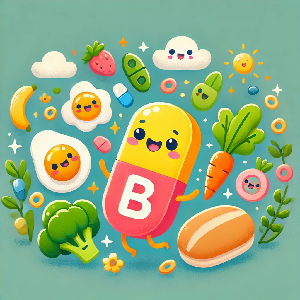 비타민B 종류, 효능, 부작용, 음식