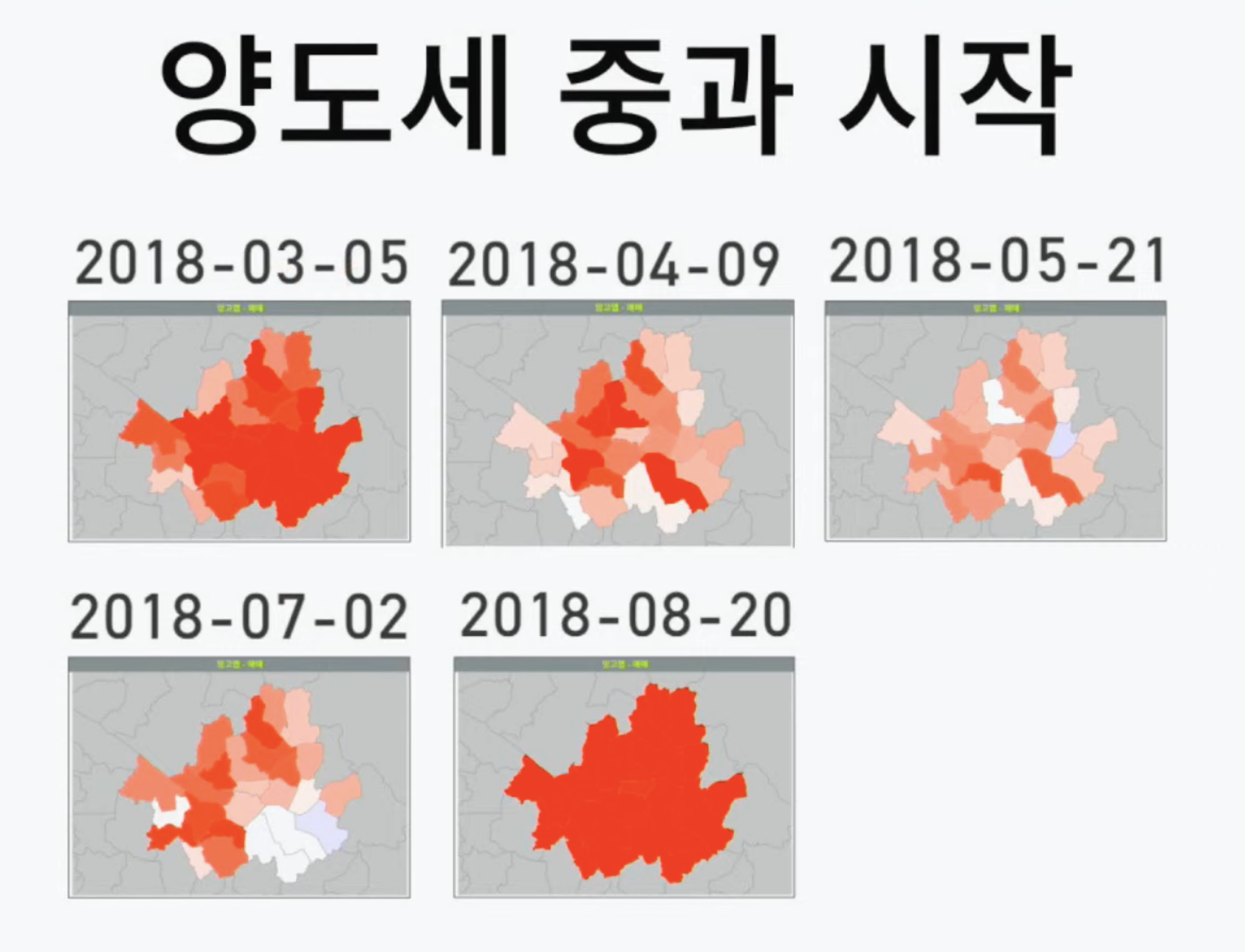 양도세 중과 시작