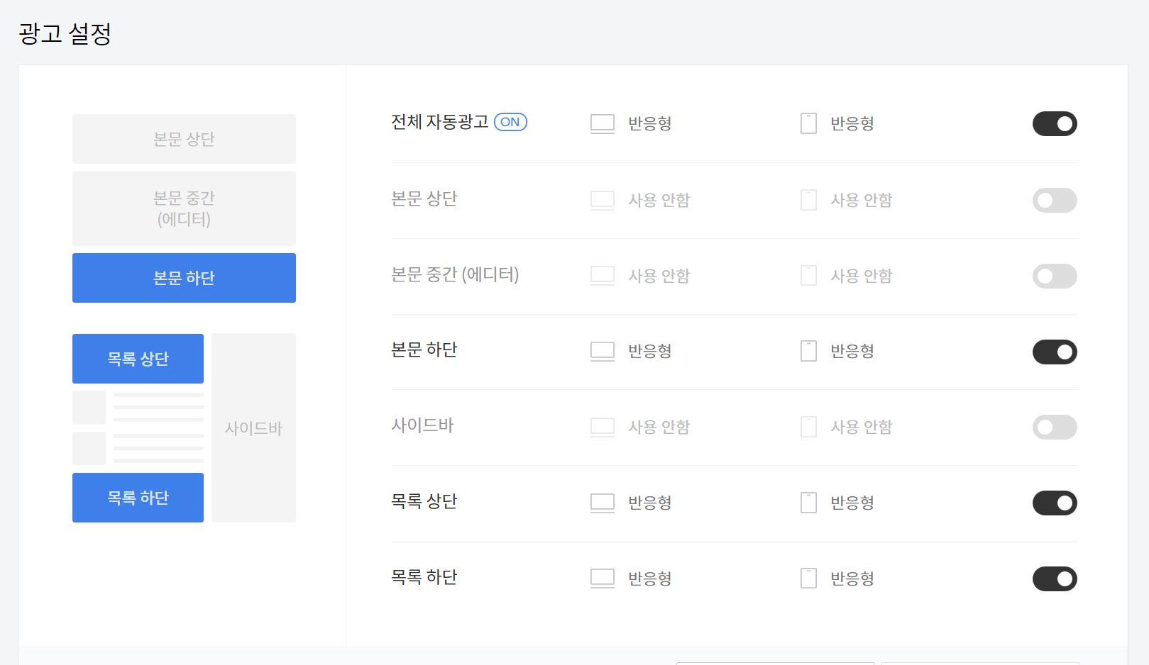 티스토리 광고설정